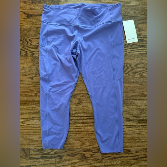 Lululemon Fast and Free High-Rise Tight 25" Wild Indigo Womens Size 18 -NWT - Picture 7 of 7